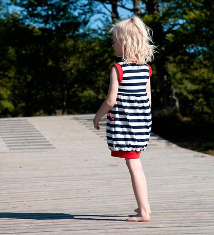 Katvig Dress - Navy/White Striped