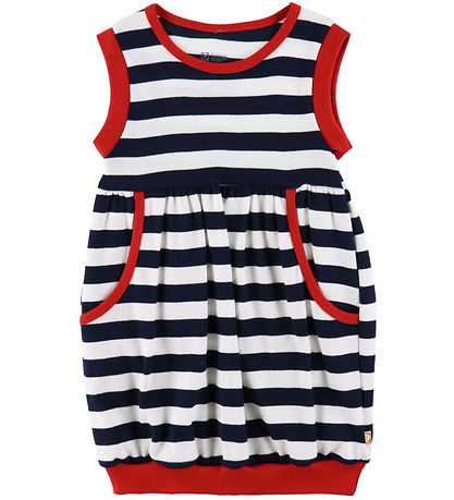 Katvig Dress - Navy/White Striped