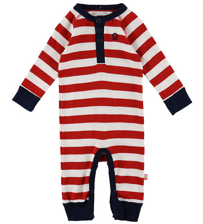 Katvig Jumpsuit - Red/White Striped