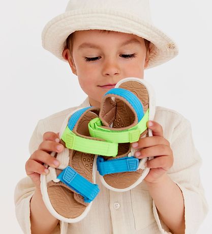 Bisgaard Sandals - Nico - Bright Blue/Green