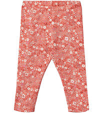 Wheat Leggings - Jules - Coral Flowers Wheat Leggings - Jules - Coral Flowers