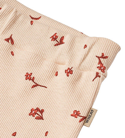 Wheat Trousers - 3/4 - Rib - Marena - Rose Water Flowers