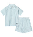 Liewood Set - Leona - Stripe Pure Sky/Creme De La Creme Liewood Set - Leona - Stripe Pure Sky/Creme De La Creme