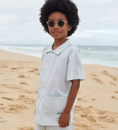 Liewood Set - Leona - Stripe Pure Sky/Creme De La Creme