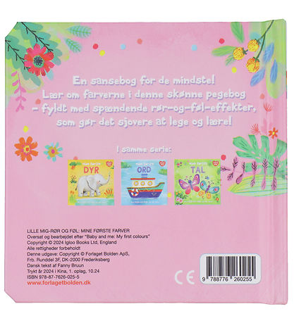 Forlaget Bolden Book w. Touch and Feel - My First Colours