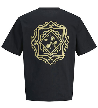 Jack & Jones Stuttermabolur - JorParos - Black/BANDANA