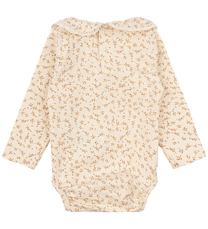The New Siblings Romper l/s - TnsbNora - White Swan/Beige m. Blo