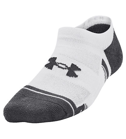 Under Armour Ankle Socks - 3-Pack - White w. Grey