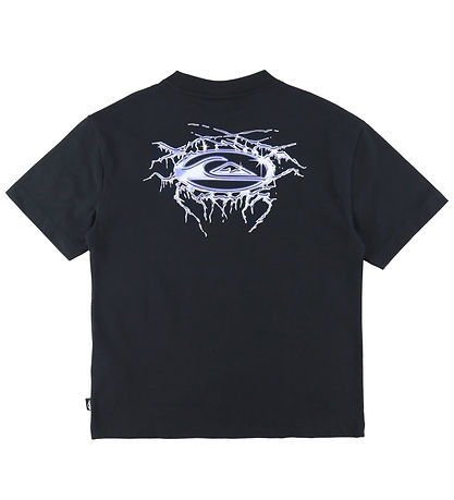 Quiksilver T-shirt - Mercury Chrome Lightning - Black w. Print