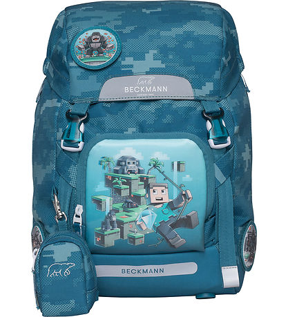 Beckmann School Backpack - Classic+ - Jungle Game - Green Beckmann School Backpack - Classic+ - Jungle Game - Green