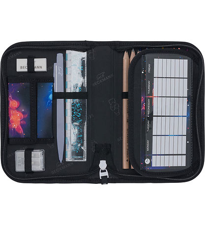 Beckmann Pencil Case w. Contents - Ninja Elements - Black