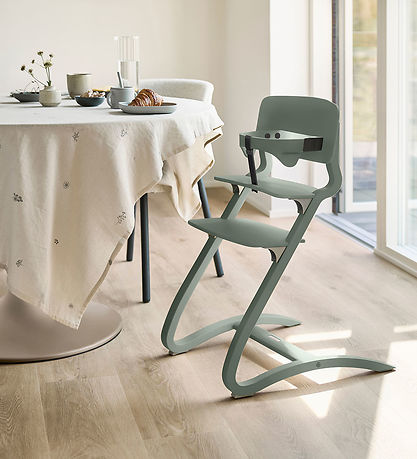 Leander Classic+ Syöttötuolin turvatanko - Sage Green M. Nahkahi