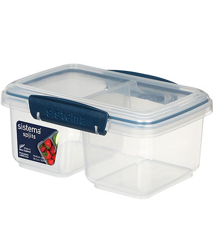 Boîte à Repas Sistema - 835 ml - Divisé - Bleu Foncé Boîte à Repas Sistema - 835 ml - Divisé - Bleu Foncé