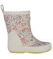Wheat Rubber Boots - Welly - Bright Flowers