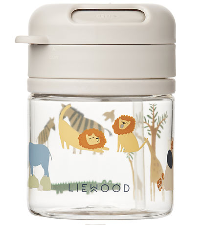Liewood Cup w. Straws - Pavia - 280 mL - All Together/Sandy Liewood Cup w. Straws - Pavia - 280 mL - All Together/Sandy