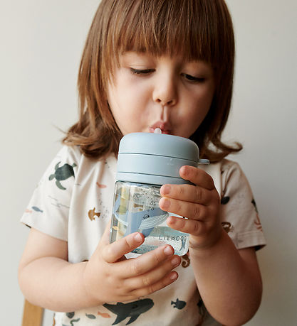 Liewood Cup w. Straws - Pavia - 280ml - Sea Creature/Sandy Liewood Cup w. Straws - Pavia - 280ml - Sea Creature/Sandy