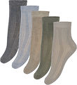 Minymo Socks - 5-Pack - Winter Sky w. Rib Minymo Socks - 5-Pack - Winter Sky w. Rib