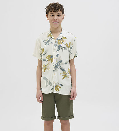 Jack & Jones Shirt - Viscose - JorLuke - Cloud Dancer