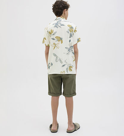 Jack & Jones Shirt - Viscose - JorLuke - Cloud Dancer