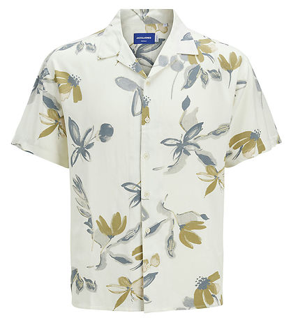 Jack & Jones Shirt - Viscose - JorLuke - Cloud Dancer