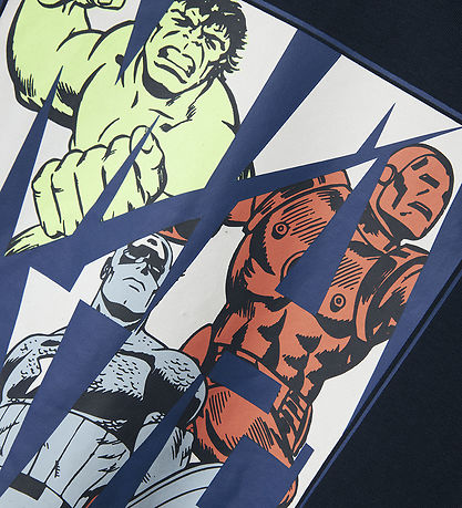 Name It T-shirts - Marvel - NkmMajor - Navy Blazer w. Print