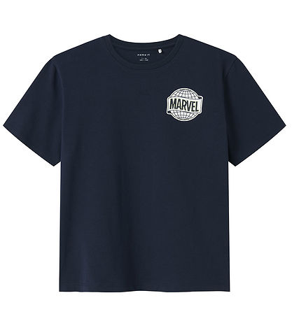 Name It T-shirts - Marvel - NkmMajor - Navy Blazer w. Print