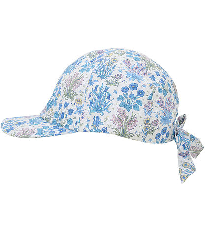 Huttelihut Cap - Soft Chambray w. Flowers