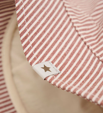 Huttelihut Bucket Hat - Irish Cream w. Stripes