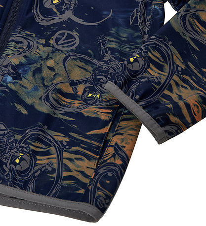 LEGO® Ninjago Softshelljassen - LWSaku 200 - Dark Navy m. Print