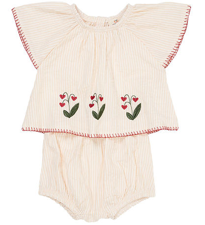 Ensemble de Shorts Copenhagen Colors - Dusty Rose W. Cream Strip Ensemble de Shorts Copenhagen Colors - Dusty Rose W. Cream Strip