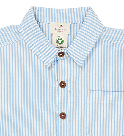 Copenhagen Colors Shirt - Sky Blue W. Cream Stripe