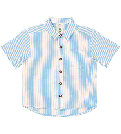 Copenhagen Colors Shirt - Sky Blue W. Cream Stripe