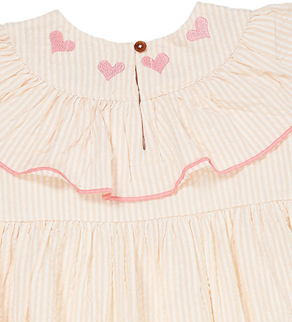 Copenhagen Colors Dress - Dusty Rose W. Creame Stripe W. Pink