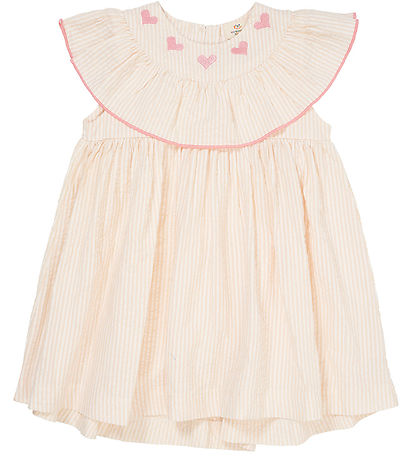 Copenhagen Colors Dress - Dusty Rose W. Creame Stripe W. Pink