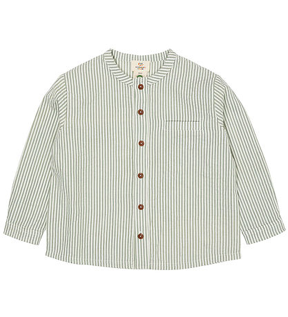 Copenhagen Colors Shirt - Green W. Cream Stripe Copenhagen Colors Shirt - Green W. Cream Stripe