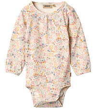 Wheat Bodysuit l/s - Elmine - Bright Flowers Wheat Bodysuit l/s - Elmine - Bright Flowers