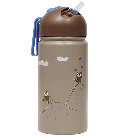 OYOY Drinkfles - 360 ml - Friends In de Bos - Blauw