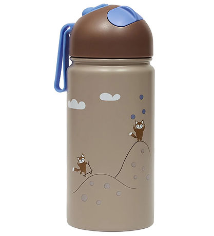 OYOY Drinkfles - 360 ml - Friends In de Bos - Blauw