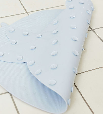 OYOY Shower Mat - Silicone - Little Finn - Dusty Blue OYOY Shower Mat - Silicone - Little Finn - Dusty Blue