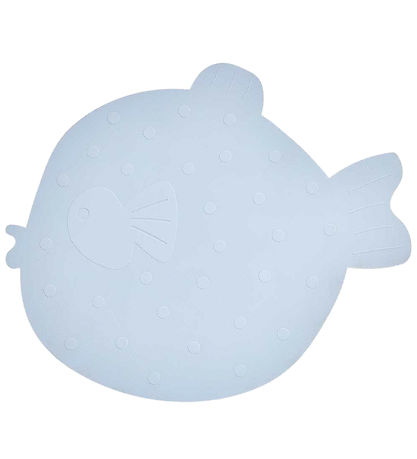 OYOY Shower Mat - Silicone - Little Finn - Dusty Blue OYOY Shower Mat - Silicone - Little Finn - Dusty Blue