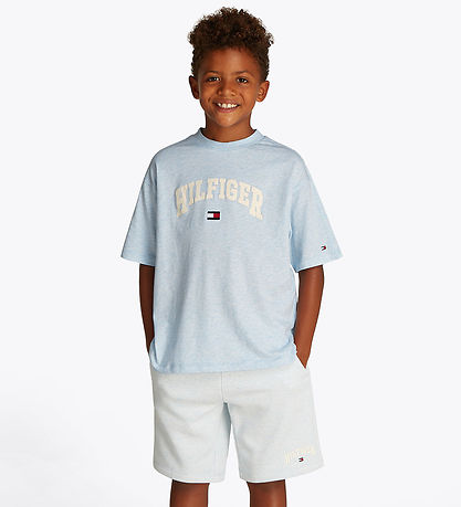 Tommy Hilfiger T-shirt - Varsity - Breezy Blue Heather