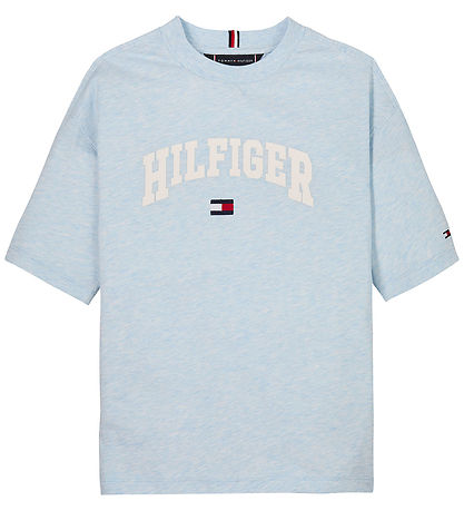 Tommy Hilfiger T-shirt - Varsity - Breezy Blue Heather