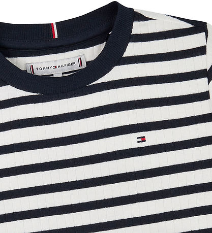 Tommy Hilfiger T-skjorte - Ruffle Stripe - Dark Natt Navy/Stripe