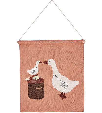 Smallstuff Wall Decoration - 37x33 cm - Farm living geese