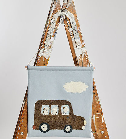 Smallstuff Wall Decoration - 37x33 cm - Dogs driving