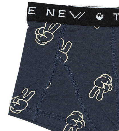 The New Boxershorts - 2-pack - Black Beauty/Navy m. Print