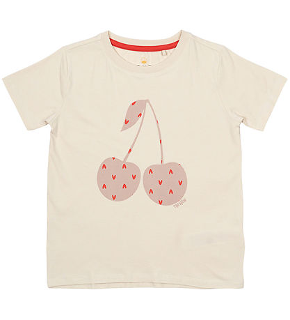 The New T-Shirt - TnNolene - White Swan m. Kirsche