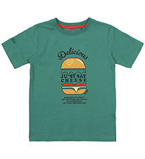 The New T-shirt - TnNoble - Bottle Green w. Print The New T-shirt - TnNoble - Bottle Green w. Print