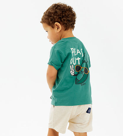 The New Siblings T-shirt - TnstNewel - Bottle Green w. Print