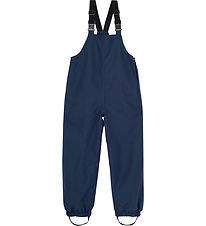 Color Kids Shell pants w. Suspenders - Total Eclipse Color Kids Shell pants w. Suspenders - Total Eclipse